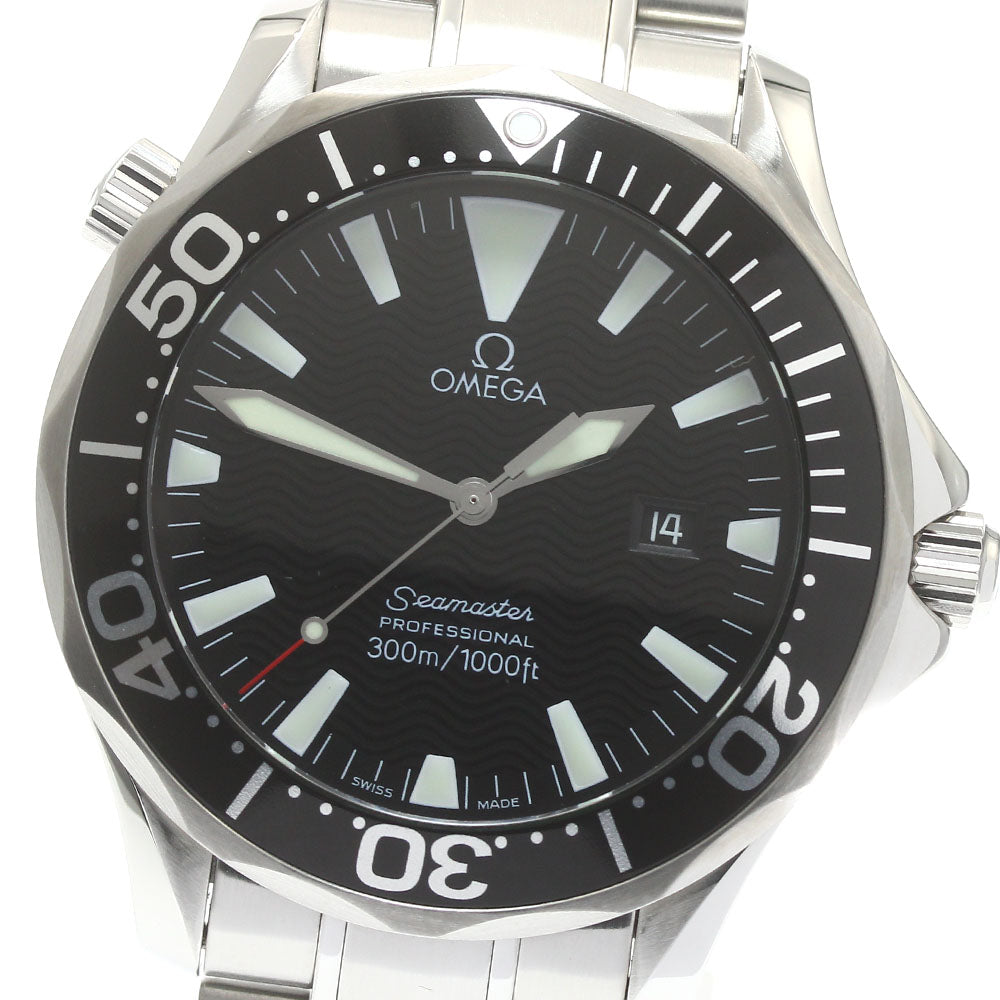 OMEGA Seamaster300 2264.50 Date black Dial Quartz Men's Watch_879121