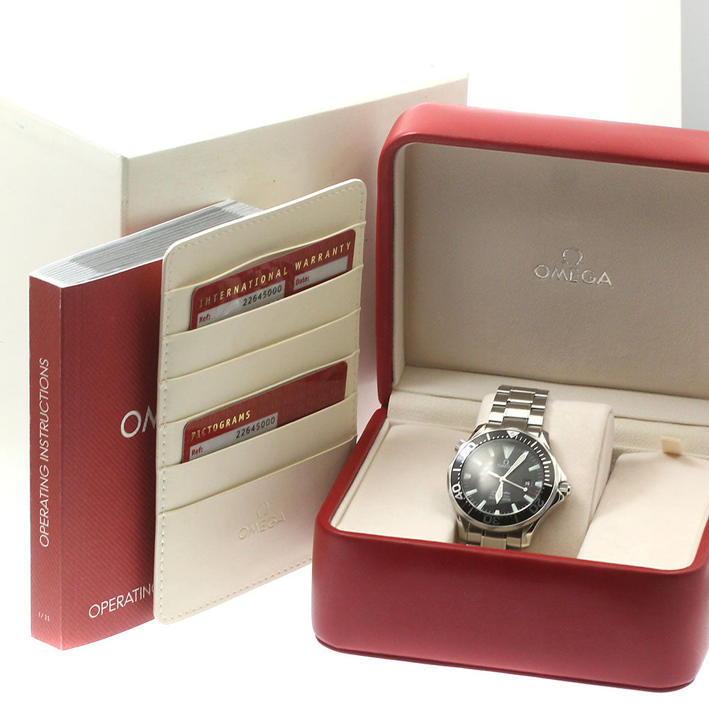 OMEGA Seamaster300 2264.50 Date black Dial Quartz Men's Watch_879121