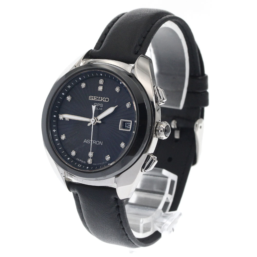 SEIKO Astron STXD001/3X22-0AA0 14P Diamond Solar Powered Radio Ladies_879138
