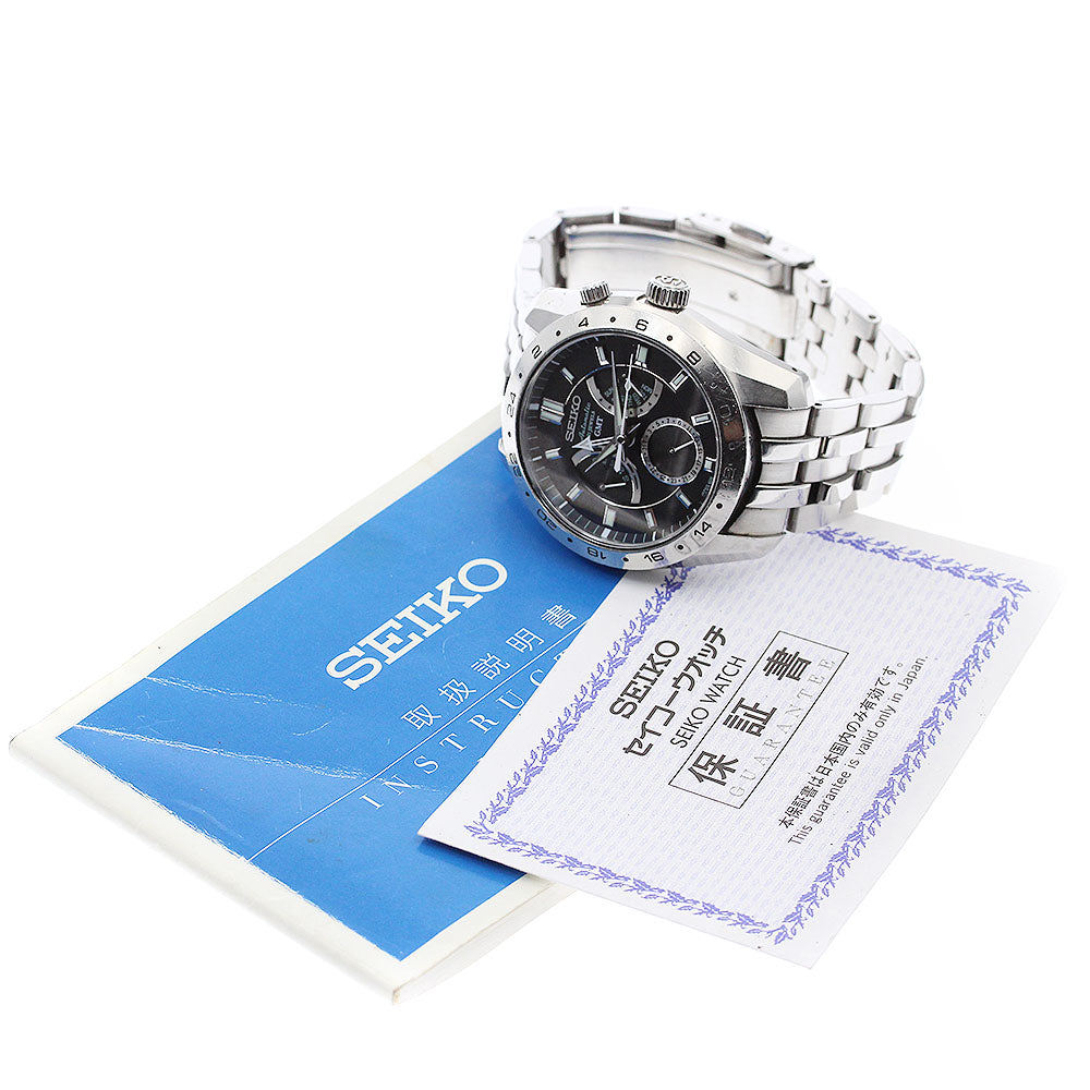 SEIKO mechanical SARN001/4S36-00A0 GMT black Dial Automatic Men's Watch_879143