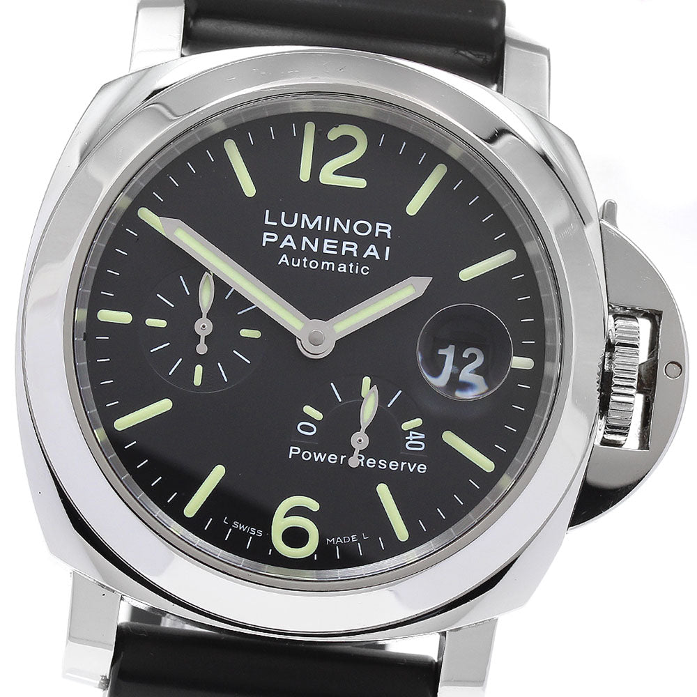 PANERAI Luminor PAM00090 Date power reserve black Dial Automatic Men's Watch_879144