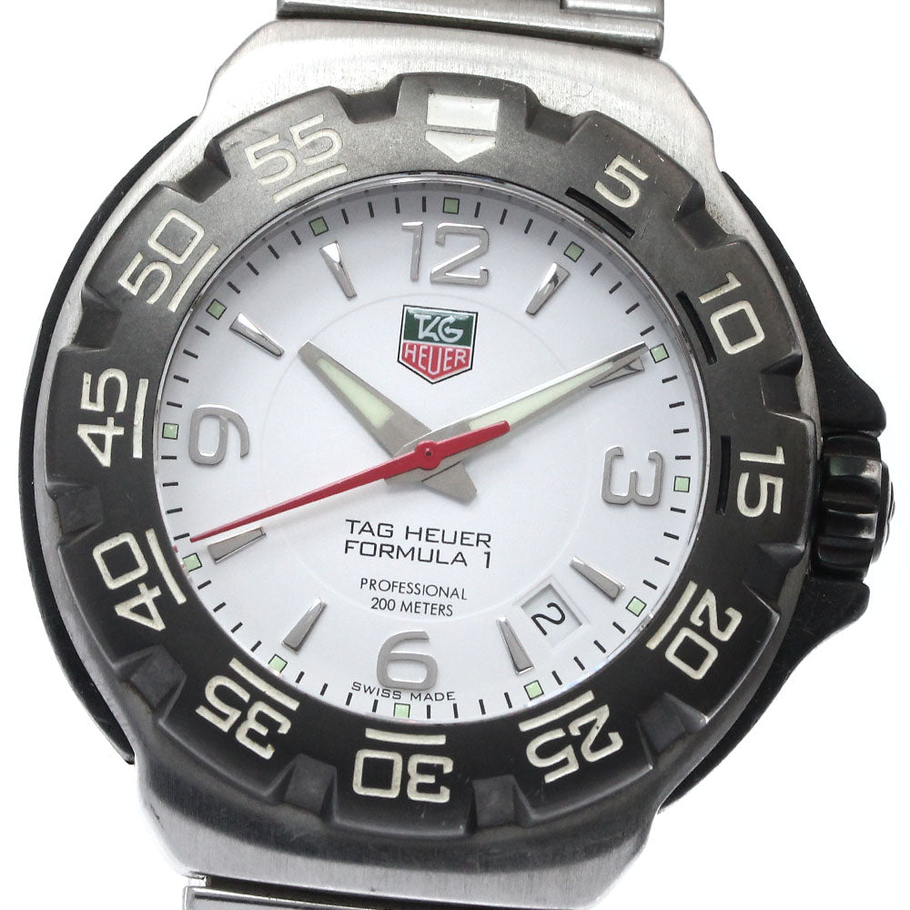 TAG HEUER Formula 1 WAC1111 Date white Dial Quartz Men's Watch_879153
