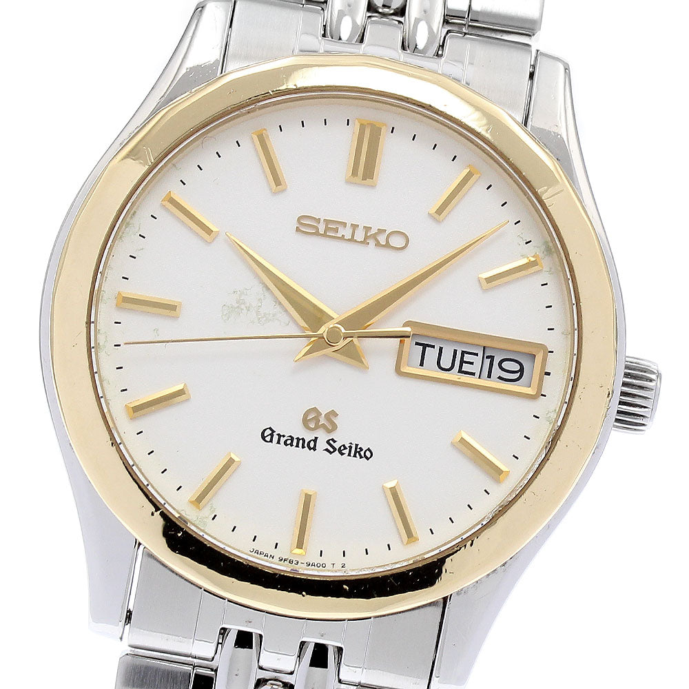 SEIKO Grand Seiko SBGT002/9F83-9A10 YG Bezel Day Date Quartz Men's Watch_879161