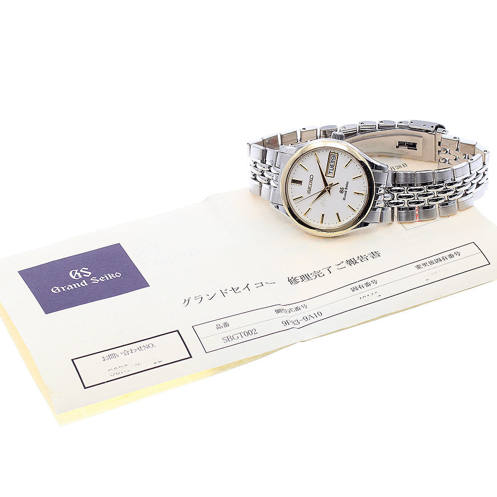 SEIKO Grand Seiko SBGT002/9F83-9A10 YG Bezel Day Date Quartz Men's Watch_879161