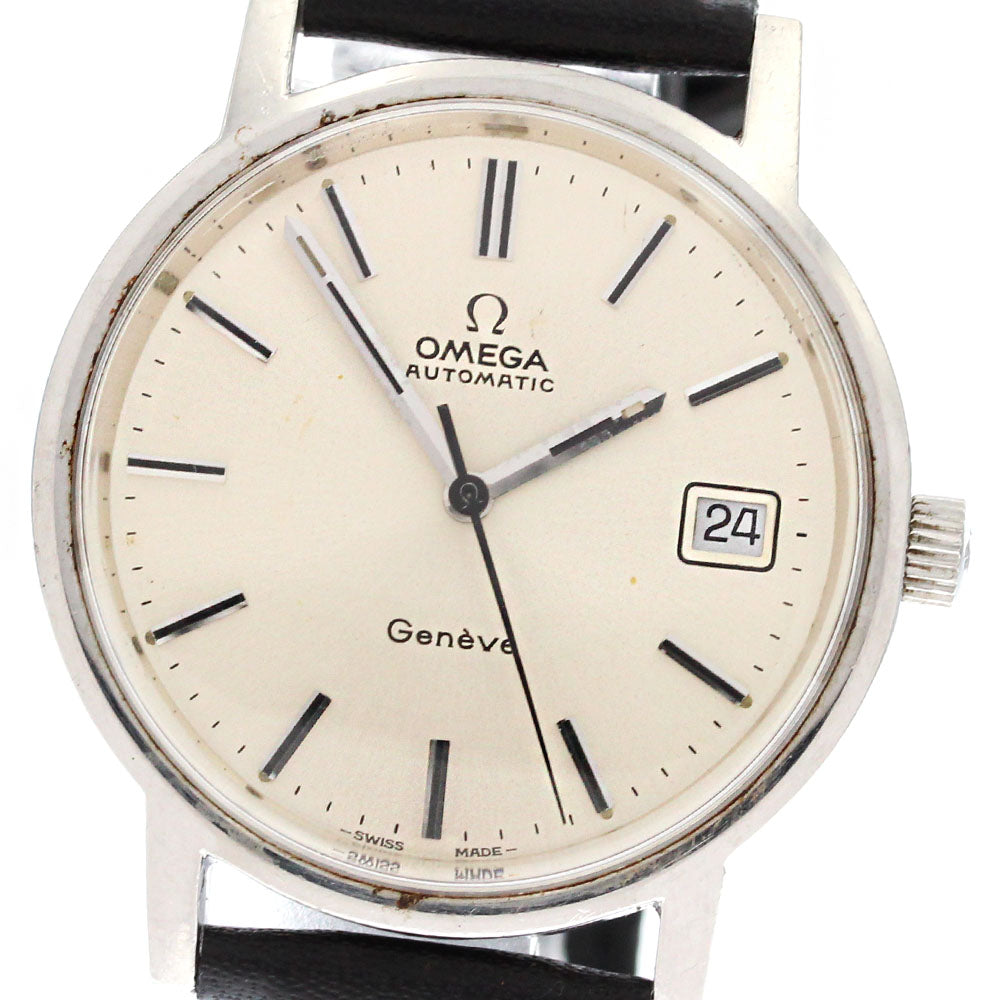 OMEGA Geneve 166.0163 Cal.1012 Date Silver Dial Automatic Men's Watch_879170