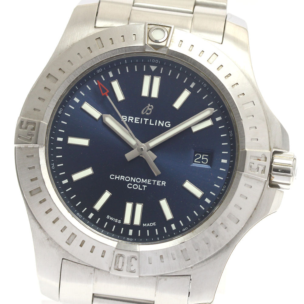 BREITLING Colt A17388 Date Navy Dial Automatic Men's Watch_879174