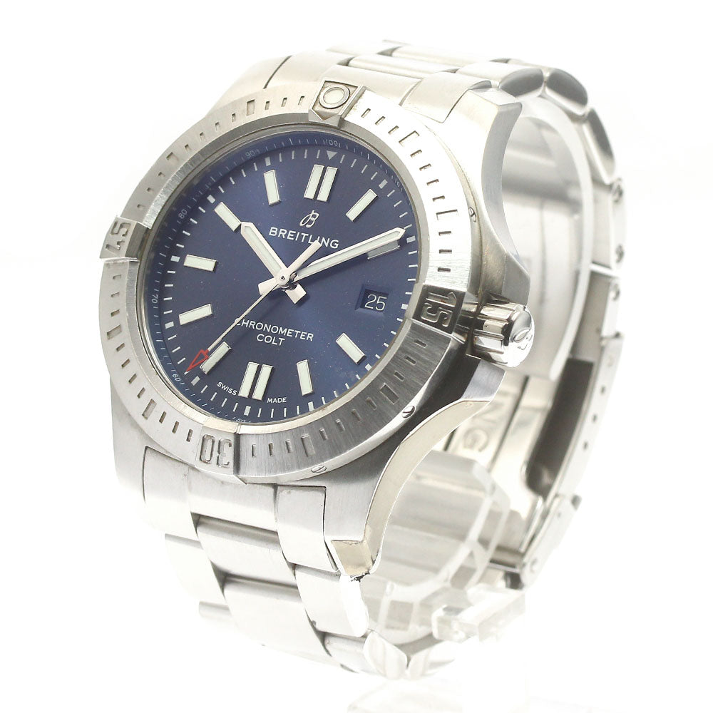 BREITLING Colt A17388 Date Navy Dial Automatic Men's Watch_879174