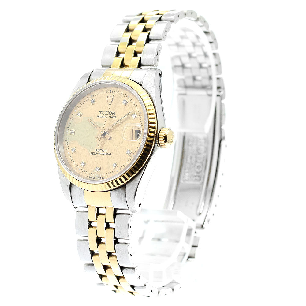 TUDOR Prince Oyster Date 72033 10P diamond cal.2824-2 Automatic Boy's_879175
