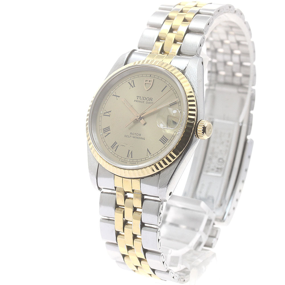 TUDOR Prince Date 74033 Cal.2824-2 YG bezel gold Dial Automatic Men's Watch_879177