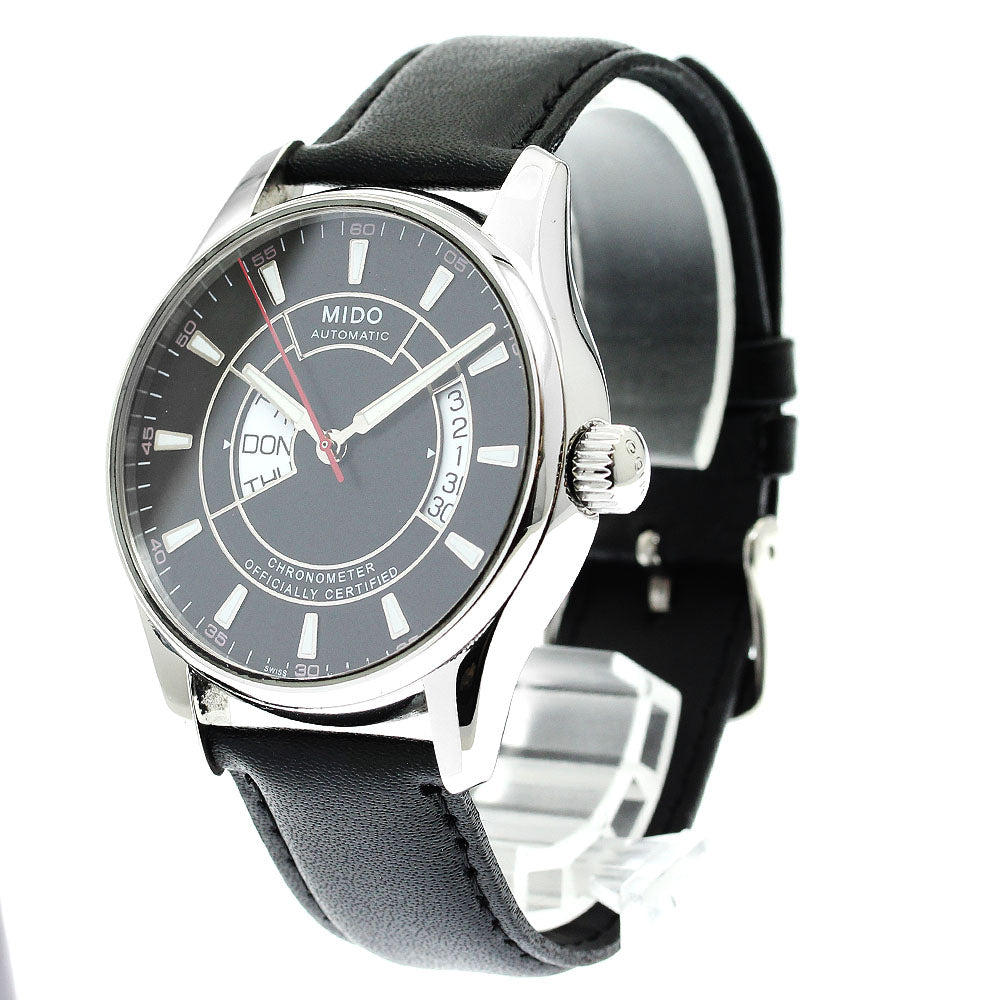 MIDO M001431 Chronometer Day Date black Dial Automatic Men's Watch_879183