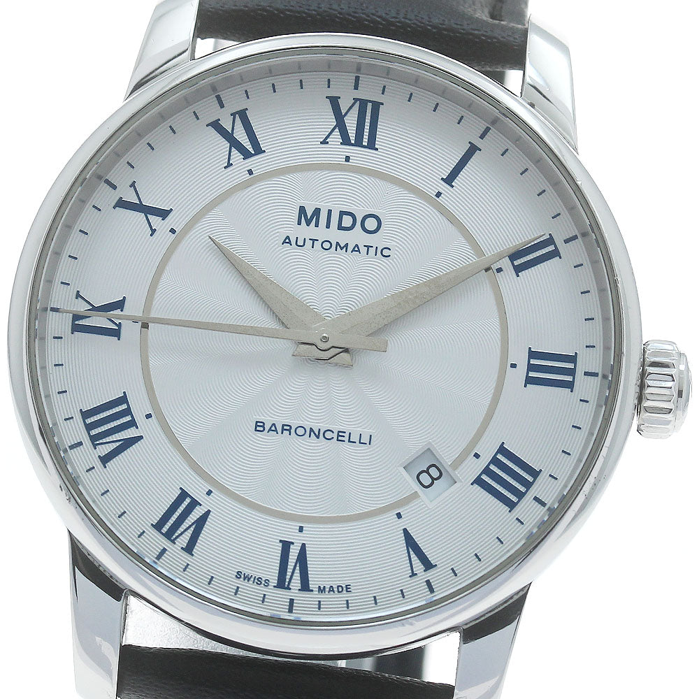 MIDO Baroncelli M8600B Date Silver Dial Automatic Men's Watch_879188