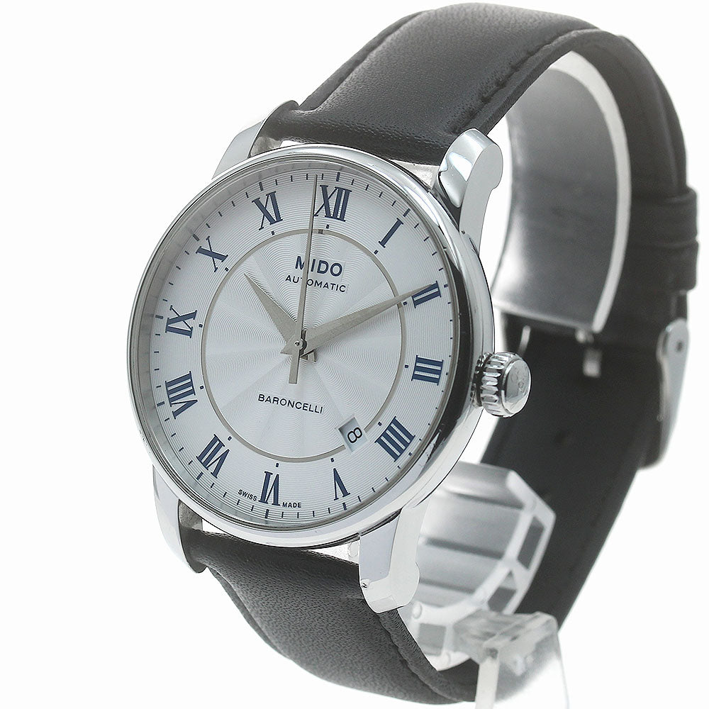 MIDO Baroncelli M8600B Date Silver Dial Automatic Men's Watch_879188