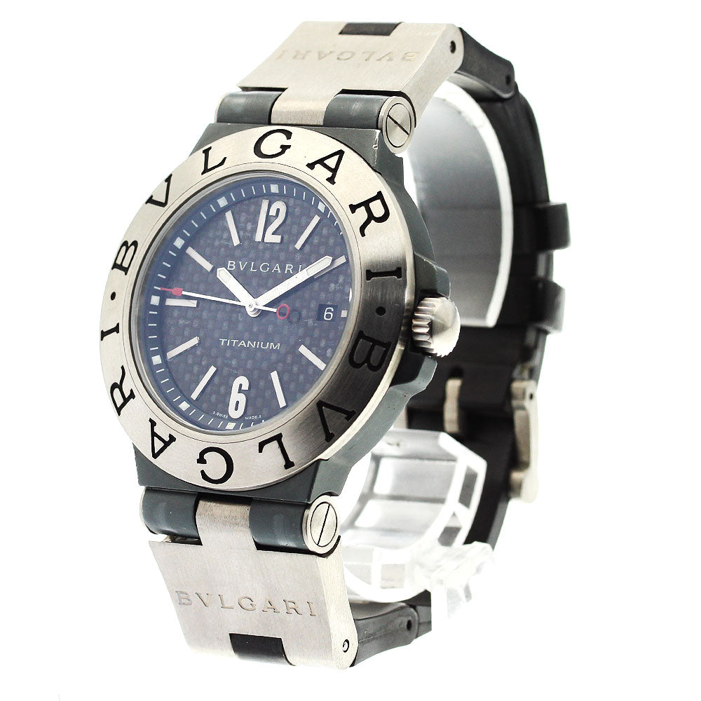 BVLGARI Diagono Titanium TI44TA Date black Dial Automatic Men's Watch_879191