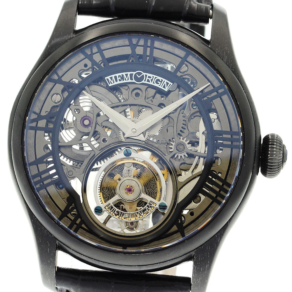 MEMORIGIN Navigator Tourbillon MO1001G skeleton Dial Hand Winding Men's Watch_879197