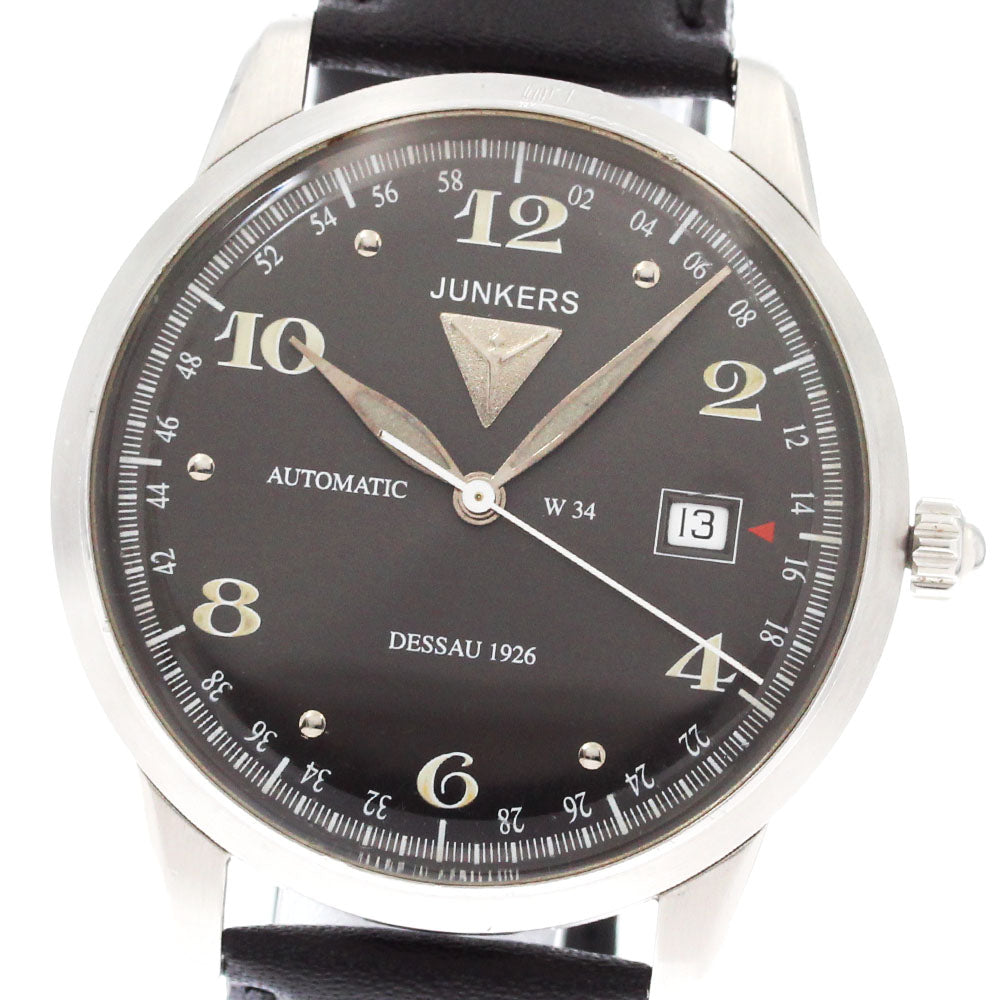 JUNKERS Dessau 1926 6350-2 Date gray Dial Automatic Men's Watch_879199