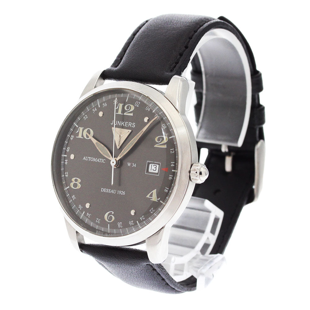 JUNKERS Dessau 1926 6350-2 Date gray Dial Automatic Men's Watch_879199