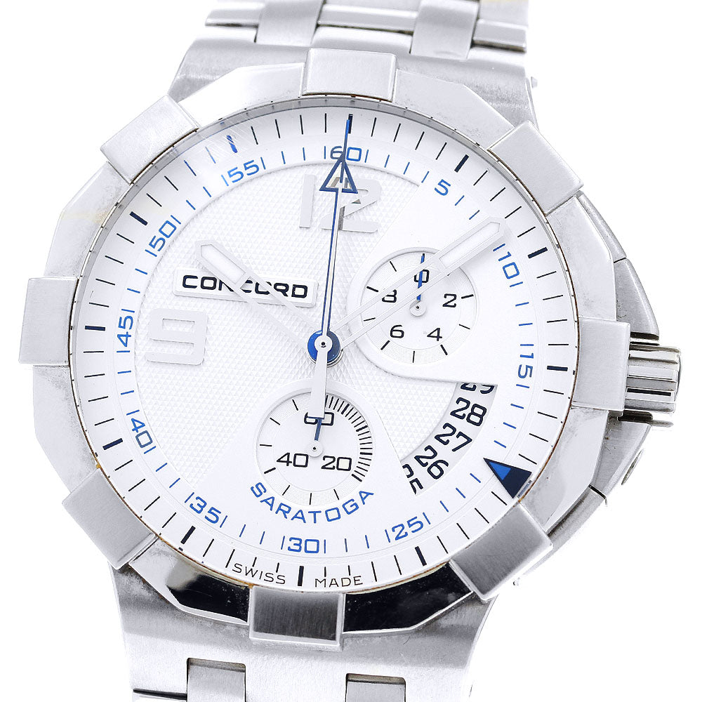 Concord Saratoga 02.6.14.1041 Chronograph Silver Dial Quartz Men's Watch_879203
