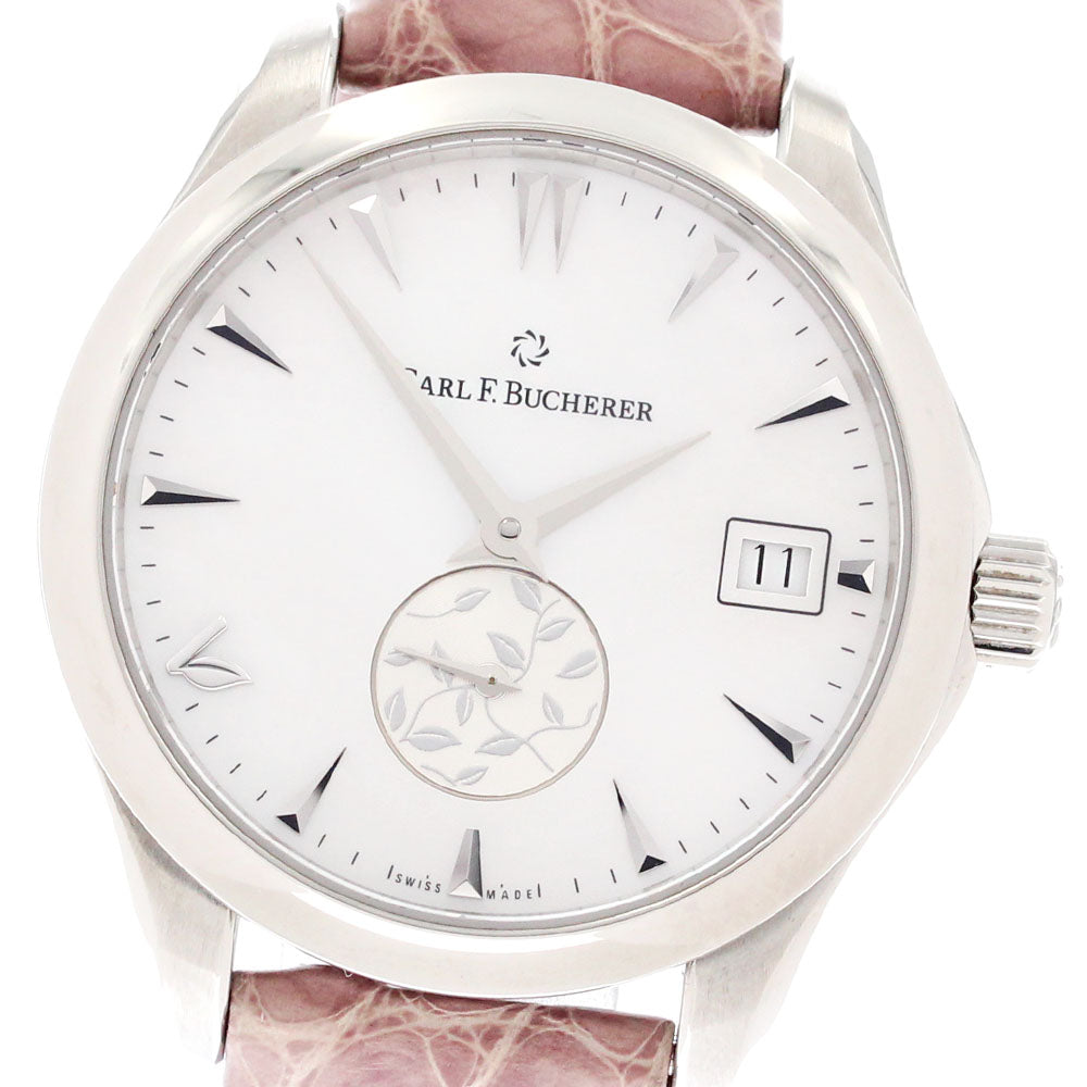 CARL F.BUCHERER Manero 10922.08 Date Small Second White shell Dial Automatic Ladies Watch_879205