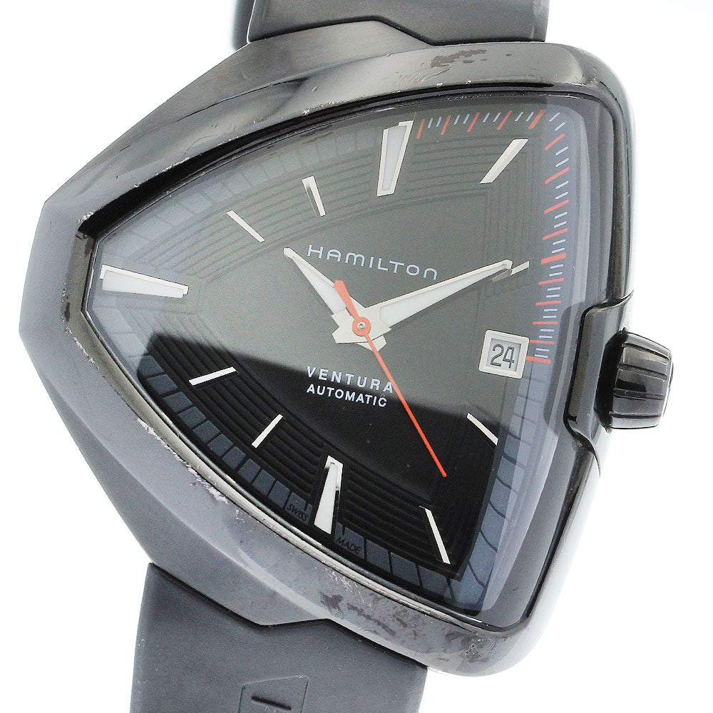 HAMILTON Ventura Elvis 80 H245850 Date black Dial Automatic Men's Watch_879206