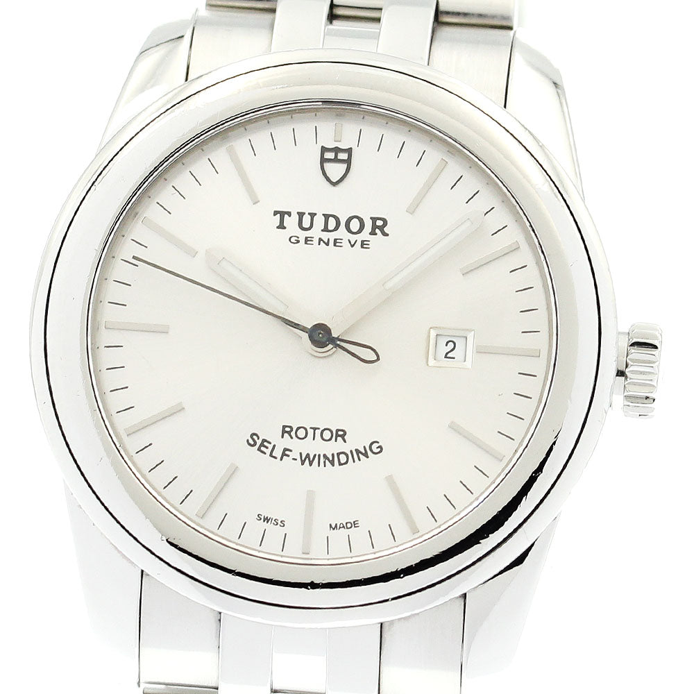 TUDOR Glamor date 53000 Silver Dial Automatic Boy's Watch_879213