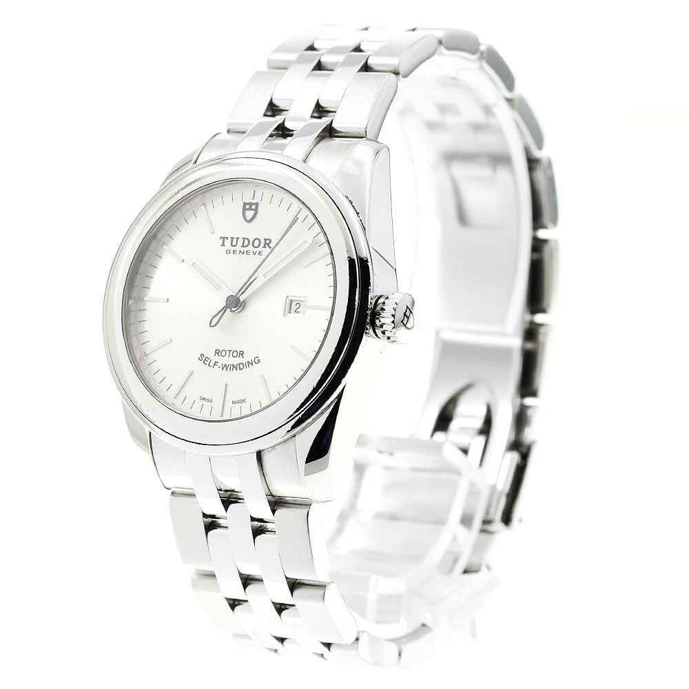 TUDOR Glamor date 53000 Silver Dial Automatic Boy's Watch_879213