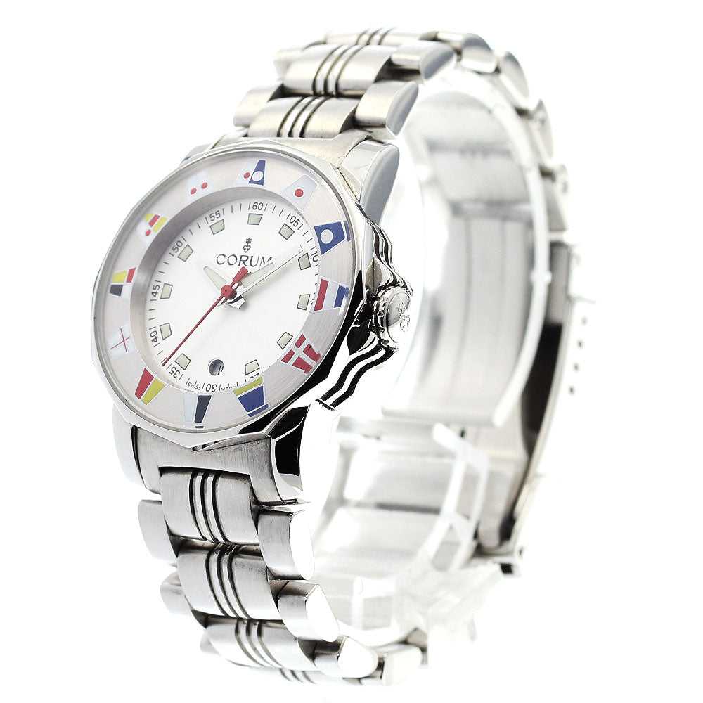 CORUM Admirals cup 039.430.20 Date white Dial Quartz Ladies Watch_879221
