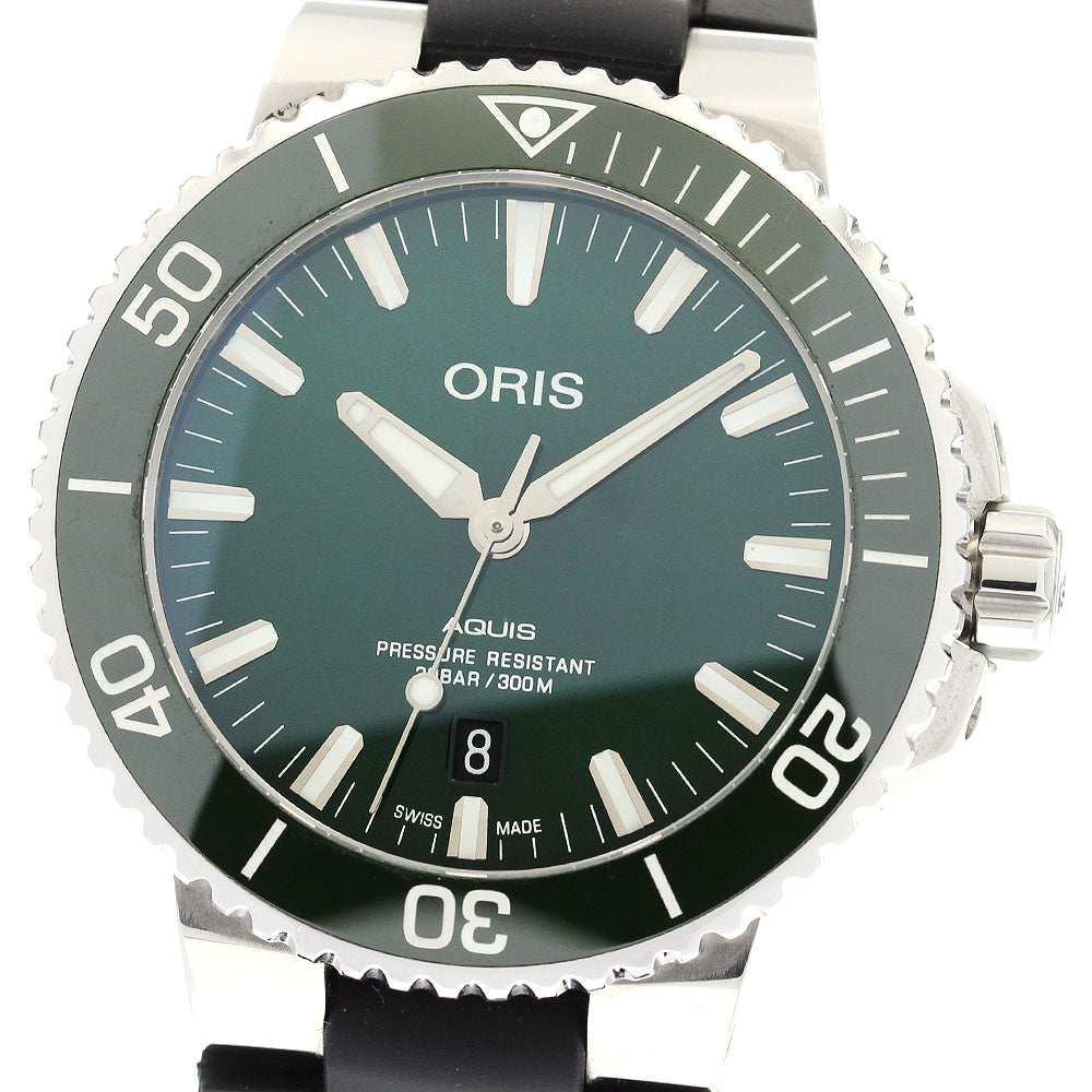 ORIS Aquis 7730 Date green Dial Automatic Men's Watch_879225