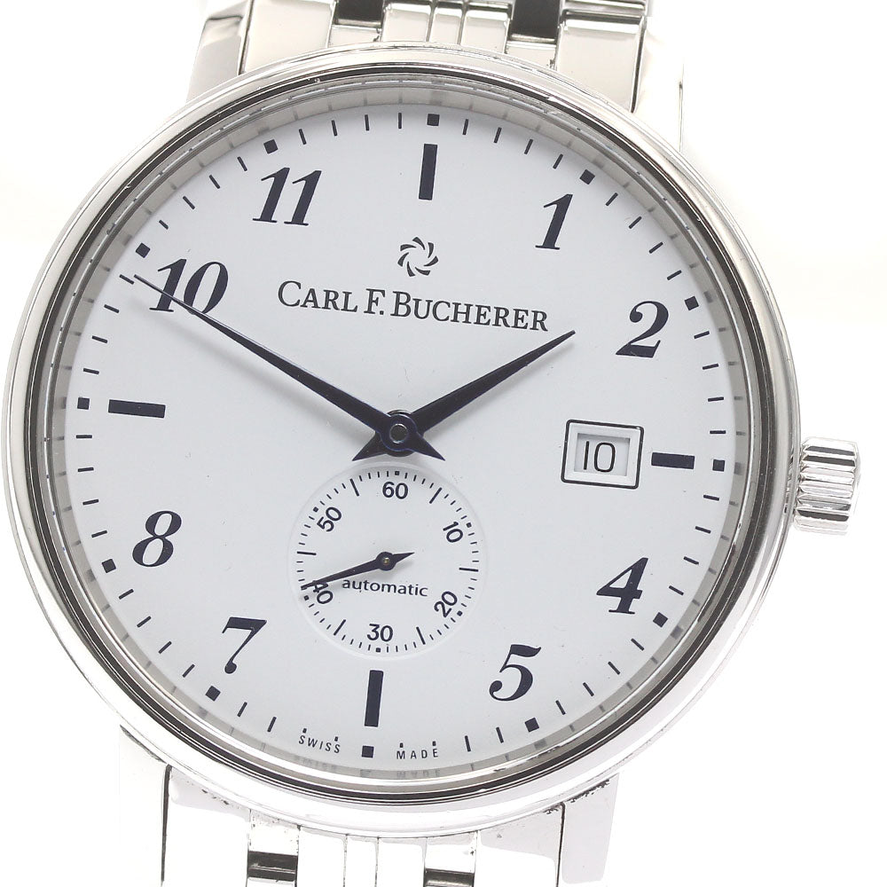 CARL F.BUCHERER Adamavi 10321.08 Date white Dial Automatic Men's Watch_879227