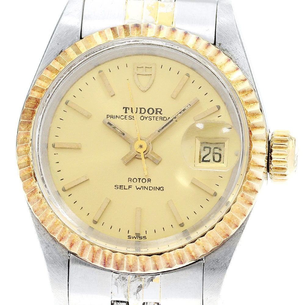 TUDOR Princess Oyster Date 92413N Yellow gold bezel cal.2671 AT Ladies_879228