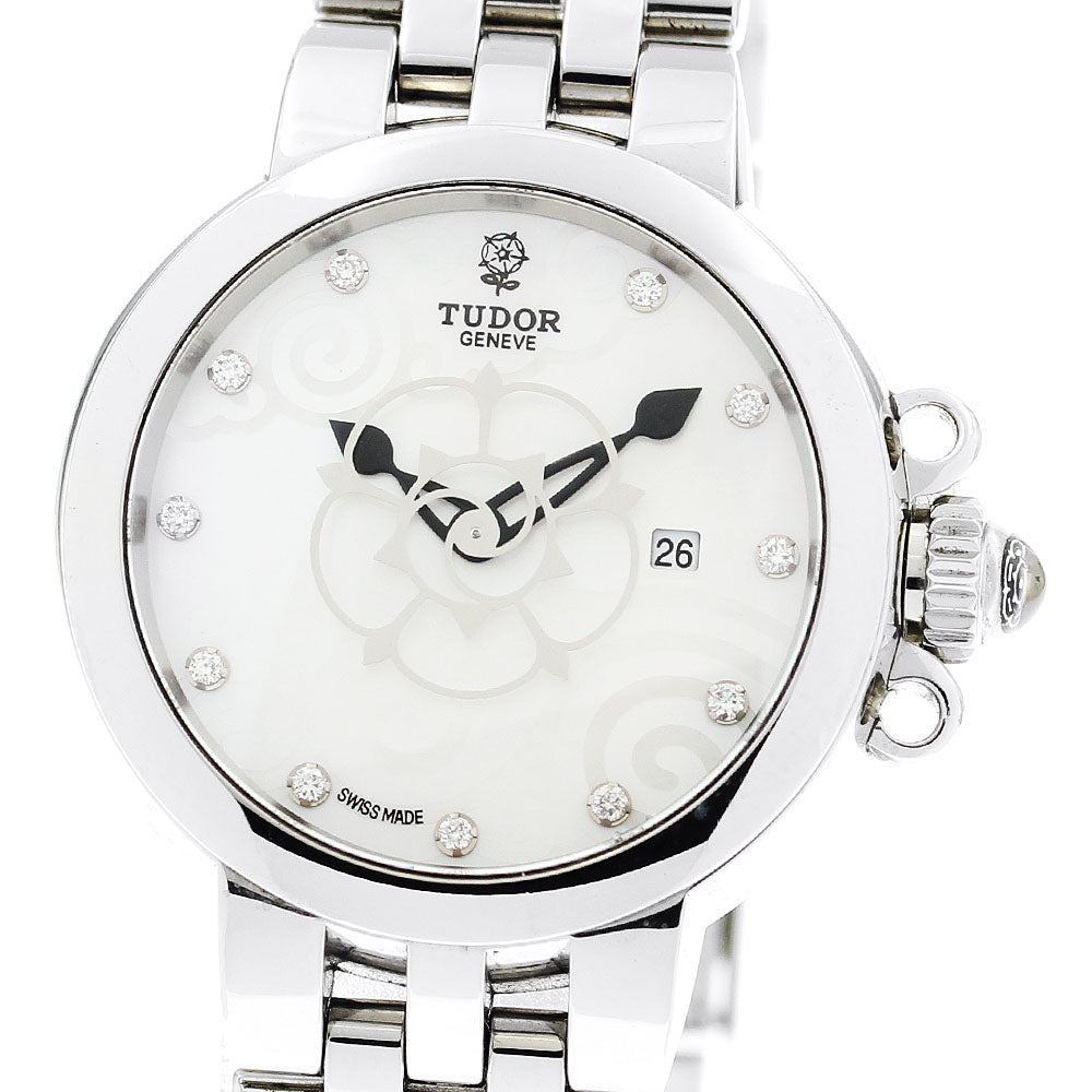 TUDOR Claire de Rose 35400 11P diamond White shell Dial Automatic Ladies Watch_879231