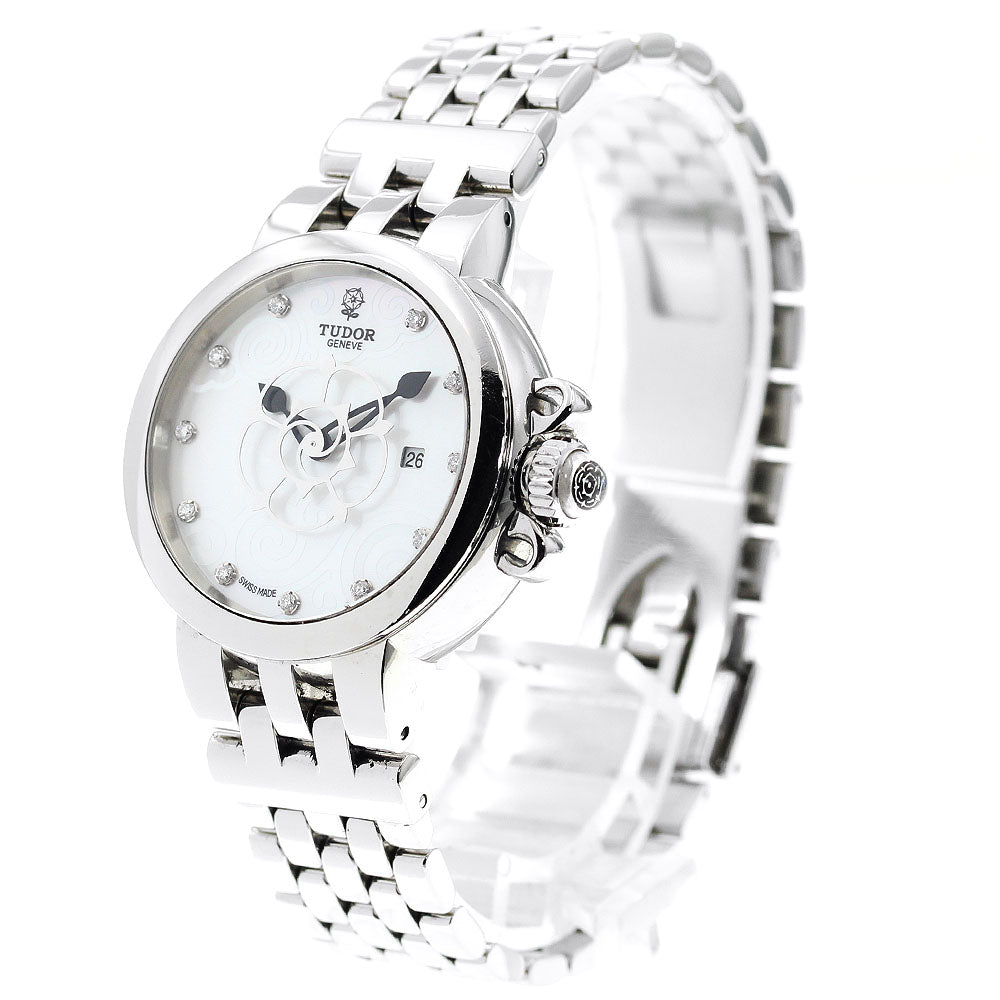 TUDOR Claire de Rose 35400 11P diamond White shell Dial Automatic Ladies Watch_879231