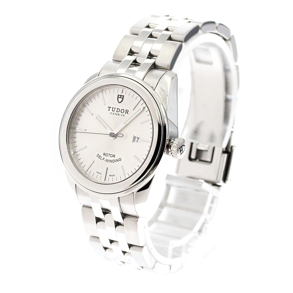 TUDOR Glamor date 53000 Silver Dial Automatic Boy's Watch_879232
