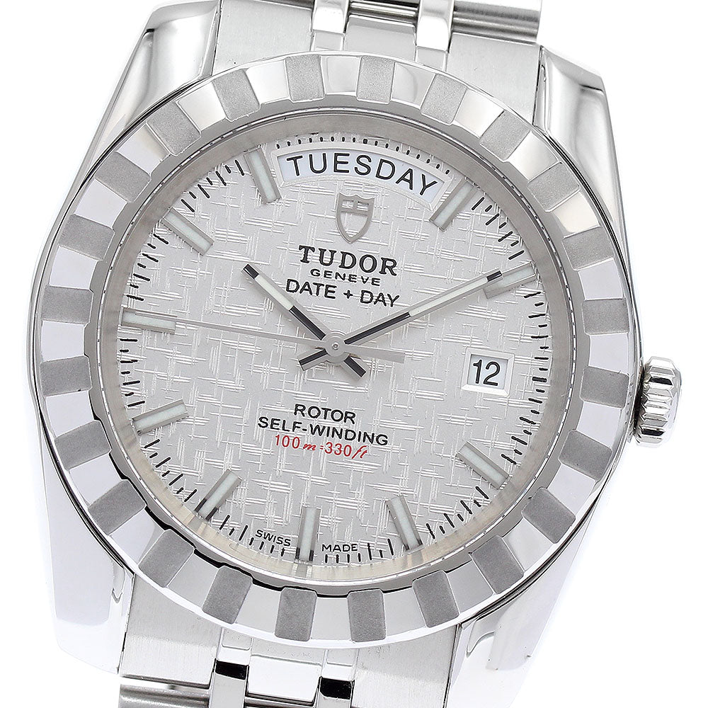 TUDOR Classic Date Day 23010 Silver Dial Automatic Men's Watch_879233
