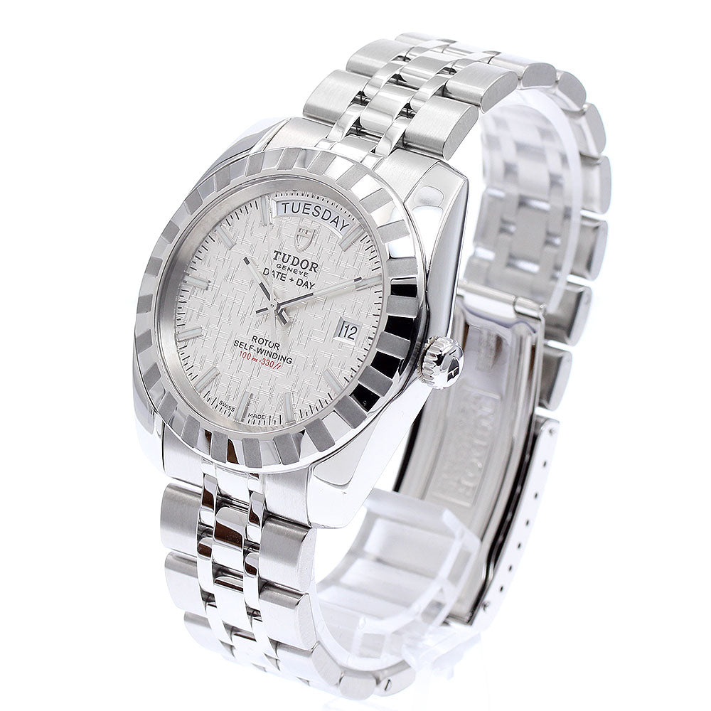 TUDOR Classic Date Day 23010 Silver Dial Automatic Men's Watch_879233