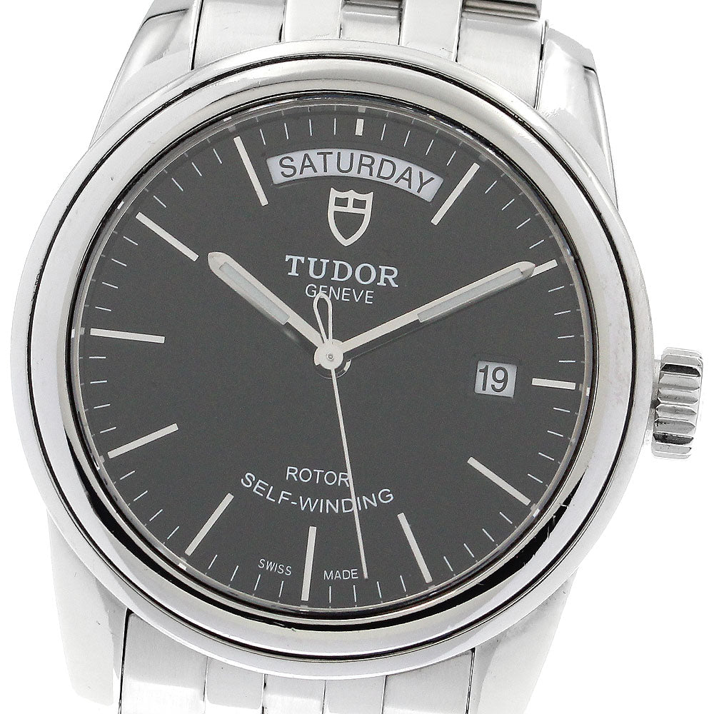 TUDOR Glamor Day Date 56000 black Dial Automatic Men's Watch_879238