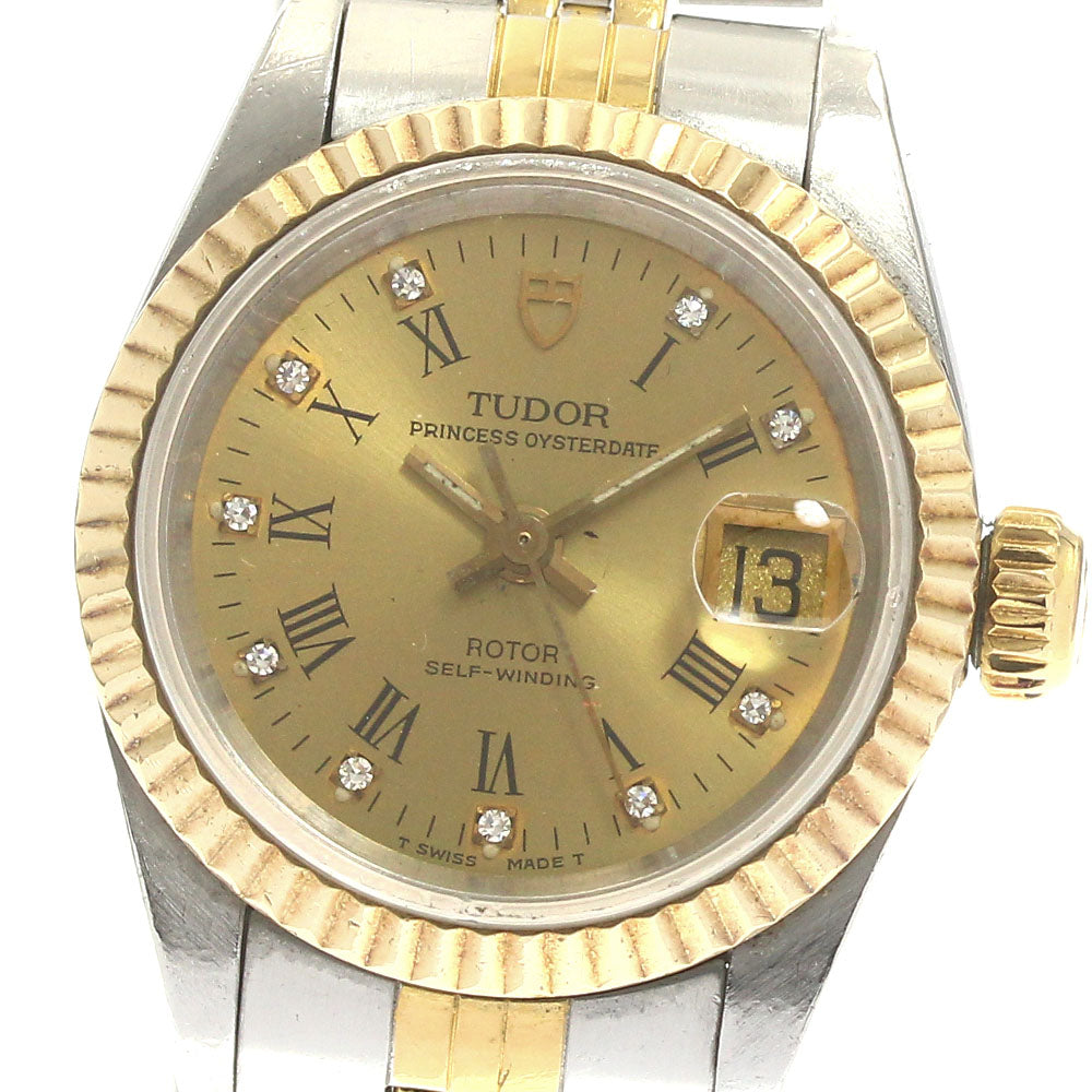TUDOR Princess Oyster Date 92413N Yellow gold bezel cal.2671 AT Ladies_879250