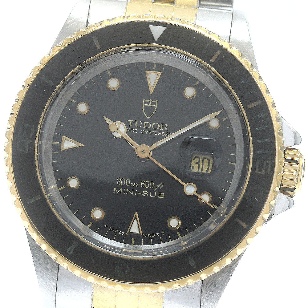 TUDOR Mini Sub Prince Oyster Date 73091 YG bezel Cal.2671 Automatic Boy's_879253