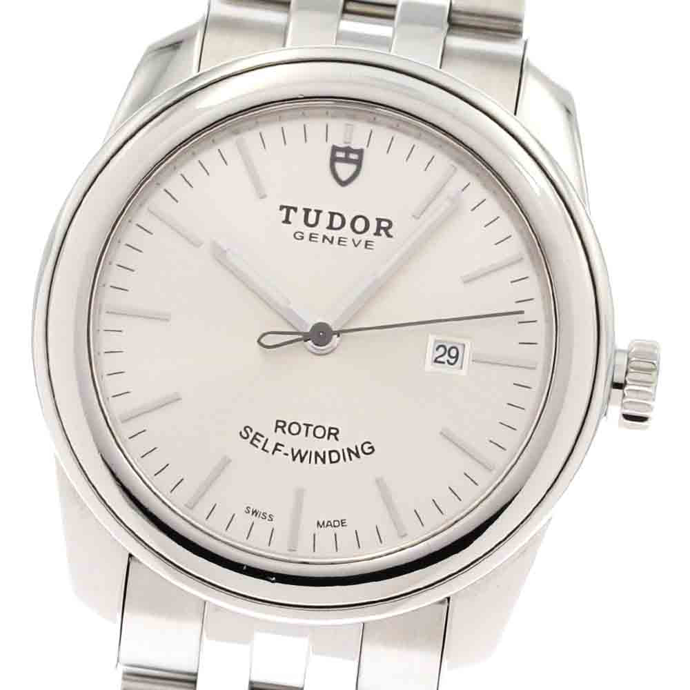 TUDOR Glamor date 53000 Silver Dial Automatic Boy's Watch_879255