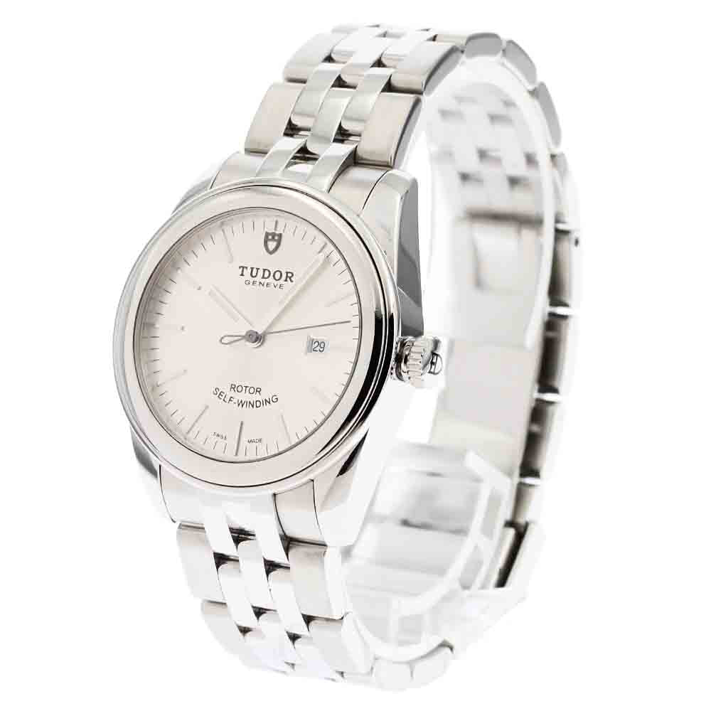 TUDOR Glamor date 53000 Silver Dial Automatic Boy's Watch_879255