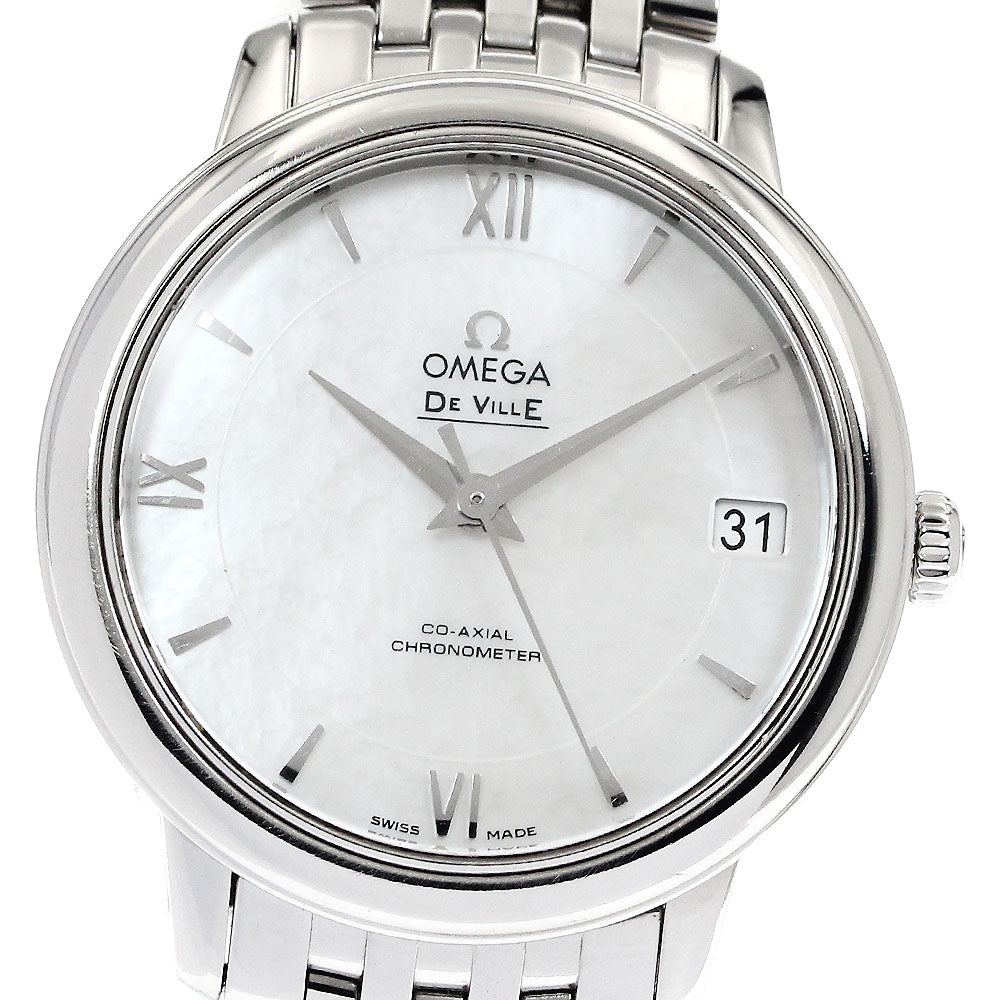 OMEGA De Ville Prestige 424.10.33.20.05.001 Coaxial White shell Dial Automatic Ladies Watch_879266