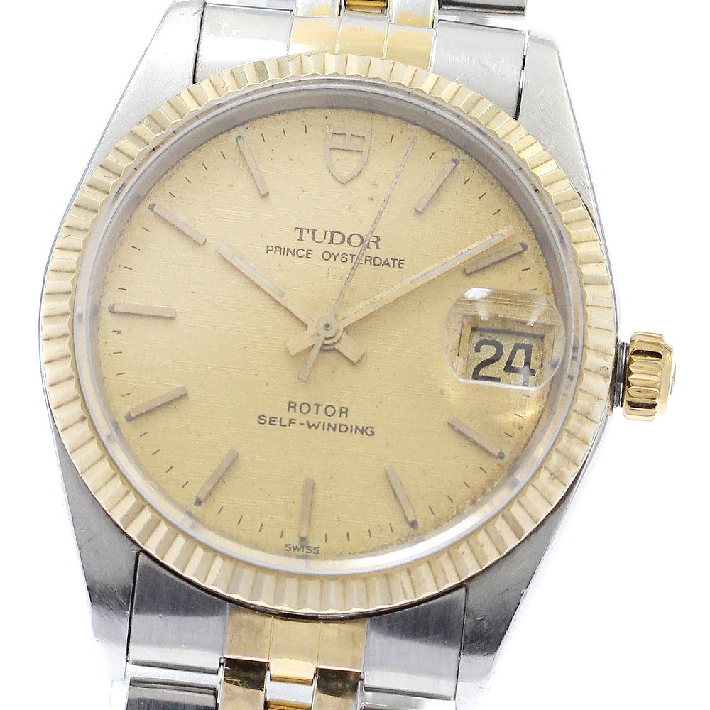 TUDOR Prince Oyster Date 74033 YG bezel cal.2824-2 gold Dial AT Men's_879268