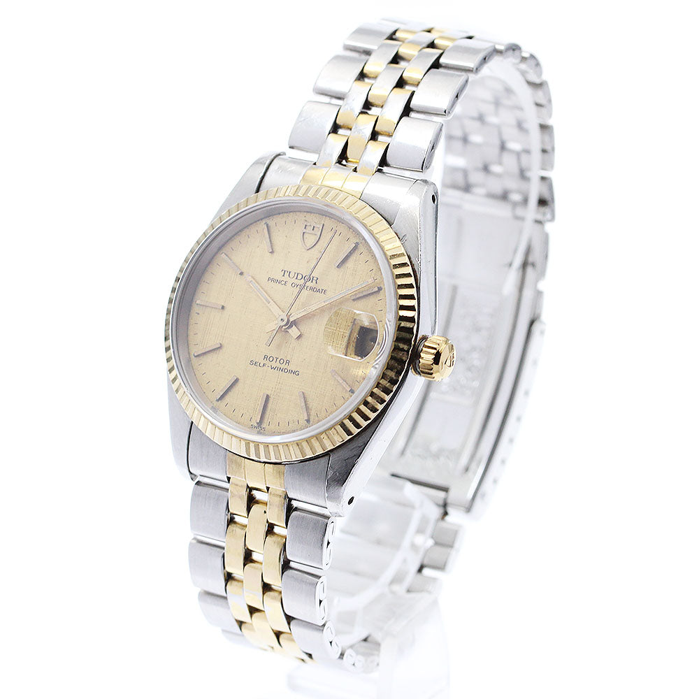 TUDOR Prince Oyster Date 74033 YG bezel cal.2824-2 gold Dial AT Men's_879268