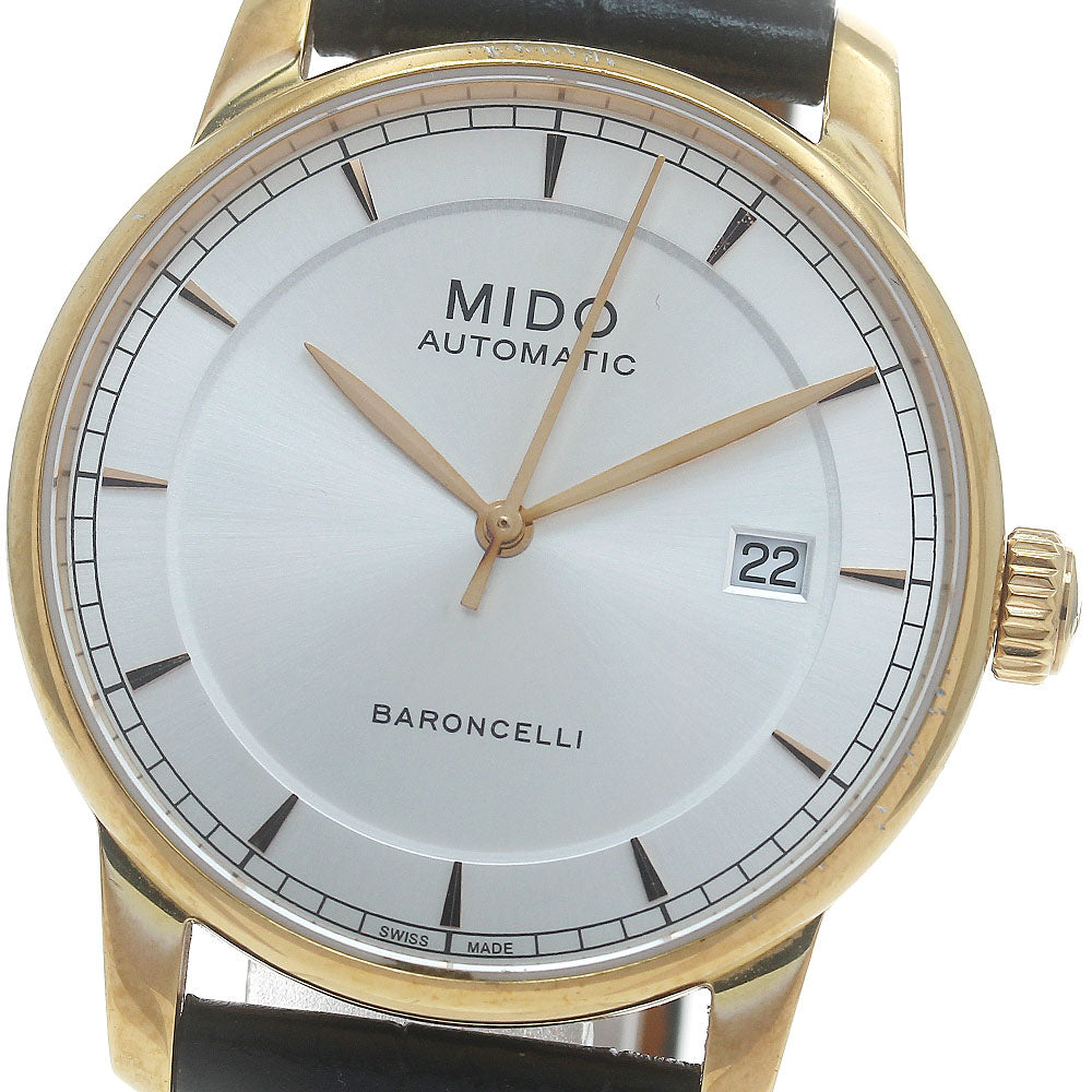 MIDO Baroncelli M8600B Date Silver Dial Automatic Men's Watch_879272
