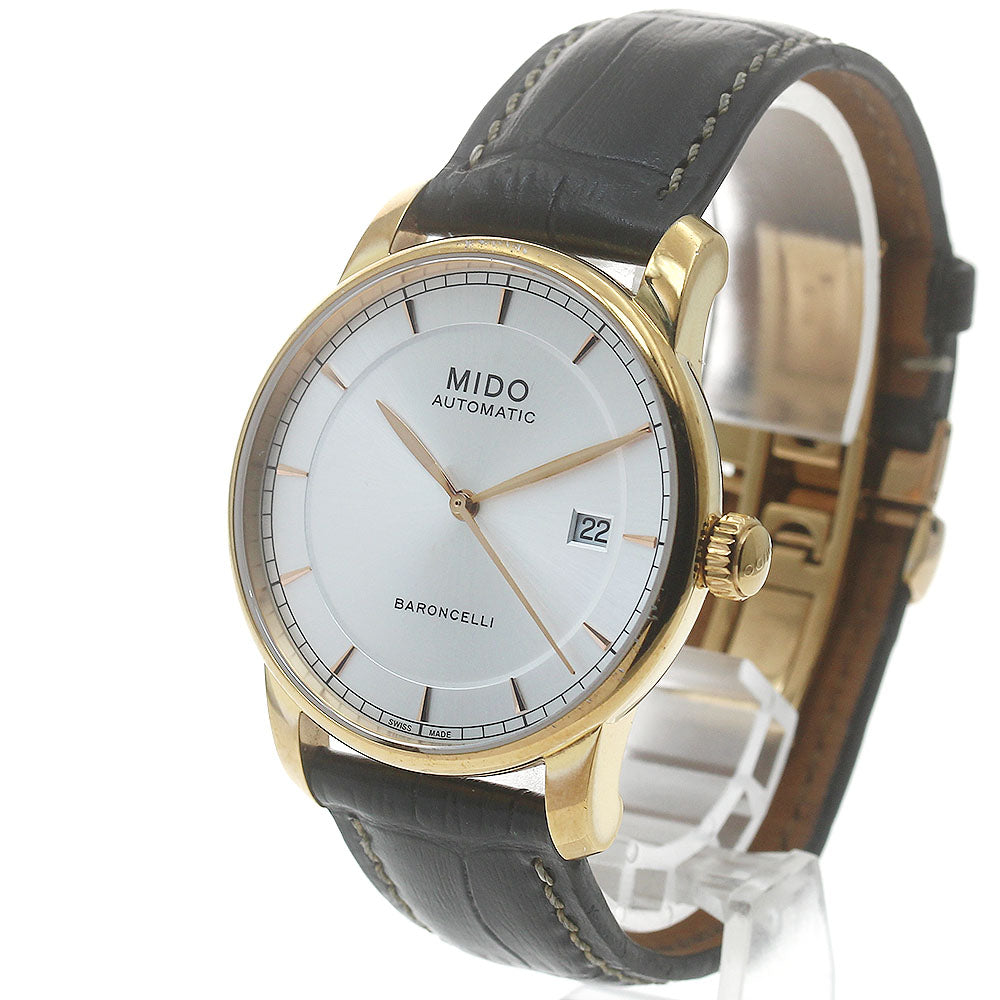 MIDO Baroncelli M8600B Date Silver Dial Automatic Men's Watch_879272