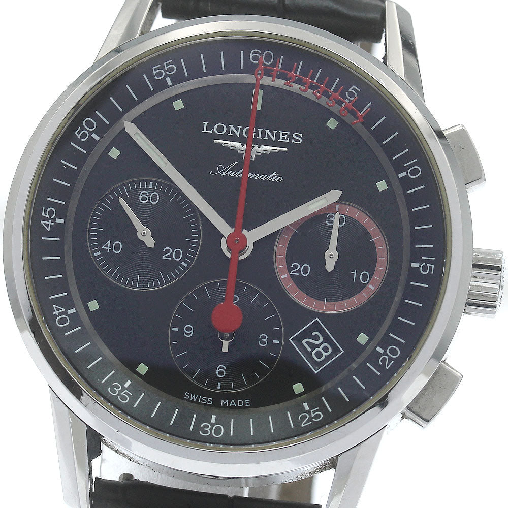 LONGINES Heritage L4.754.4 Chronograph black Dial Automatic Men's Watch_879278