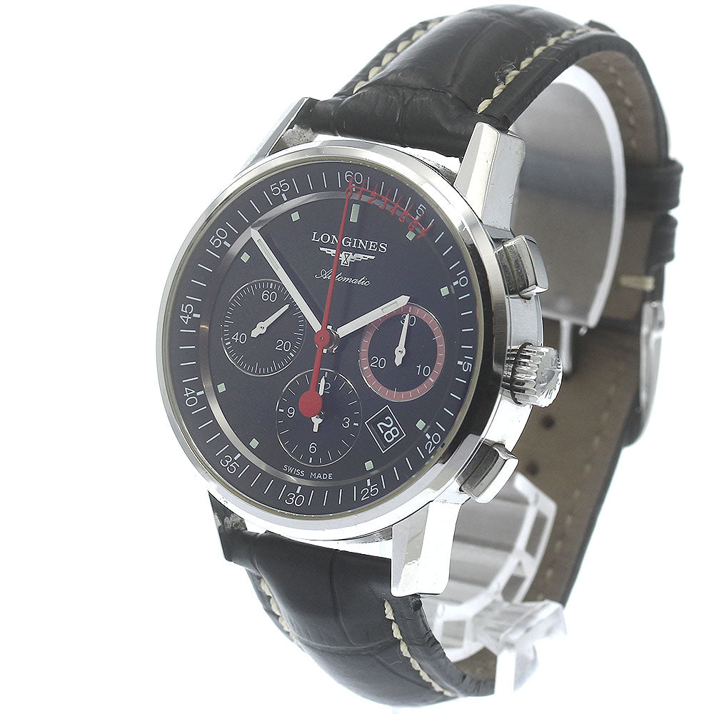 LONGINES Heritage L4.754.4 Chronograph black Dial Automatic Men's Watch_879278