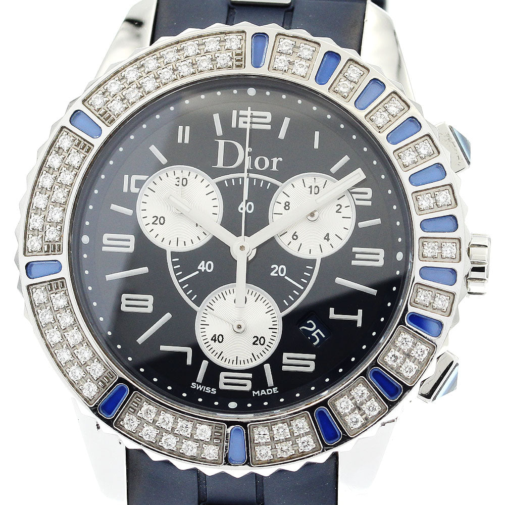Dior crystal CD114311 diamond bezel chronograph Quartz Boy's Watch_879287