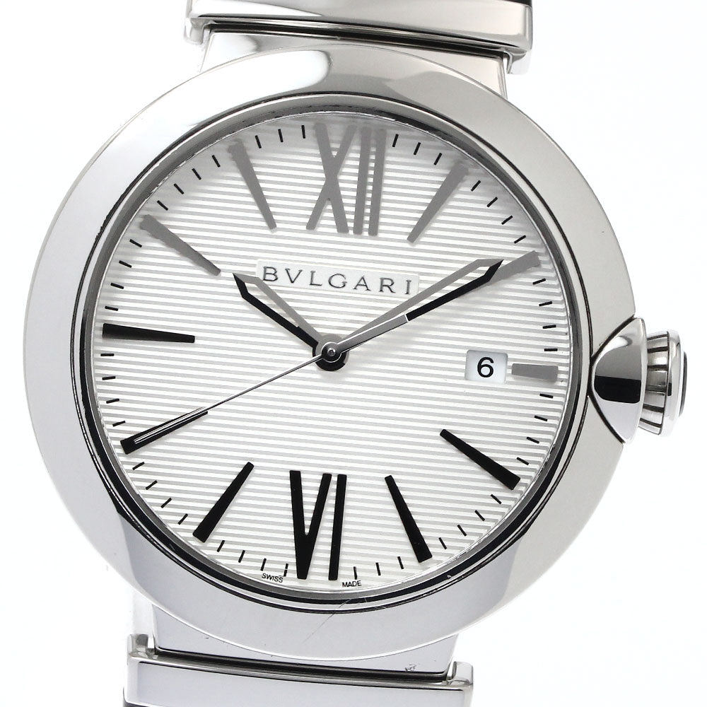 BVLGARI Le chair LU40S Date Silver Dial Automatic Men's Watch_879288