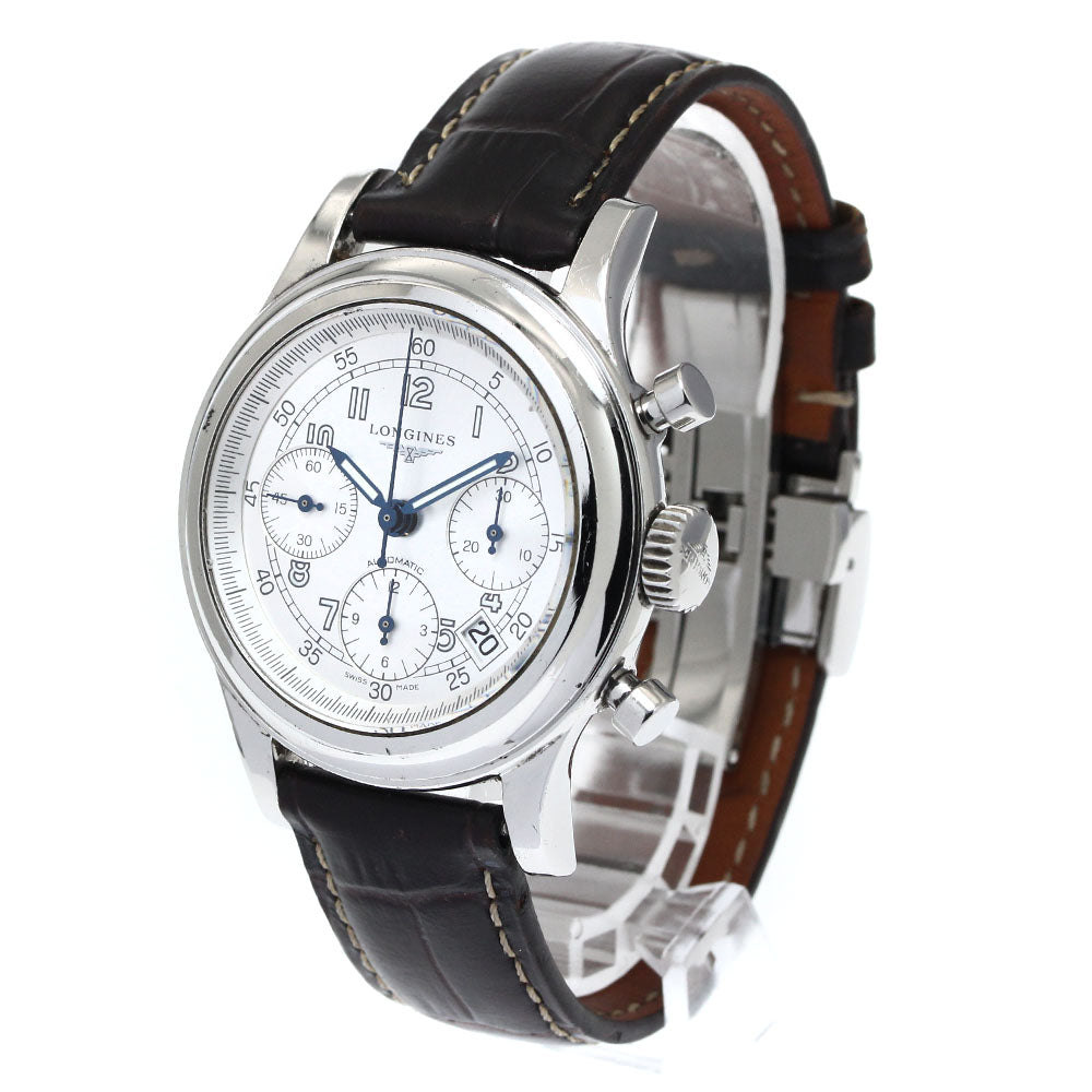 LONGINES Heritage 1951 L2.745.4 Date Chronograph Silver Dial Automatic Men's Watch_879306