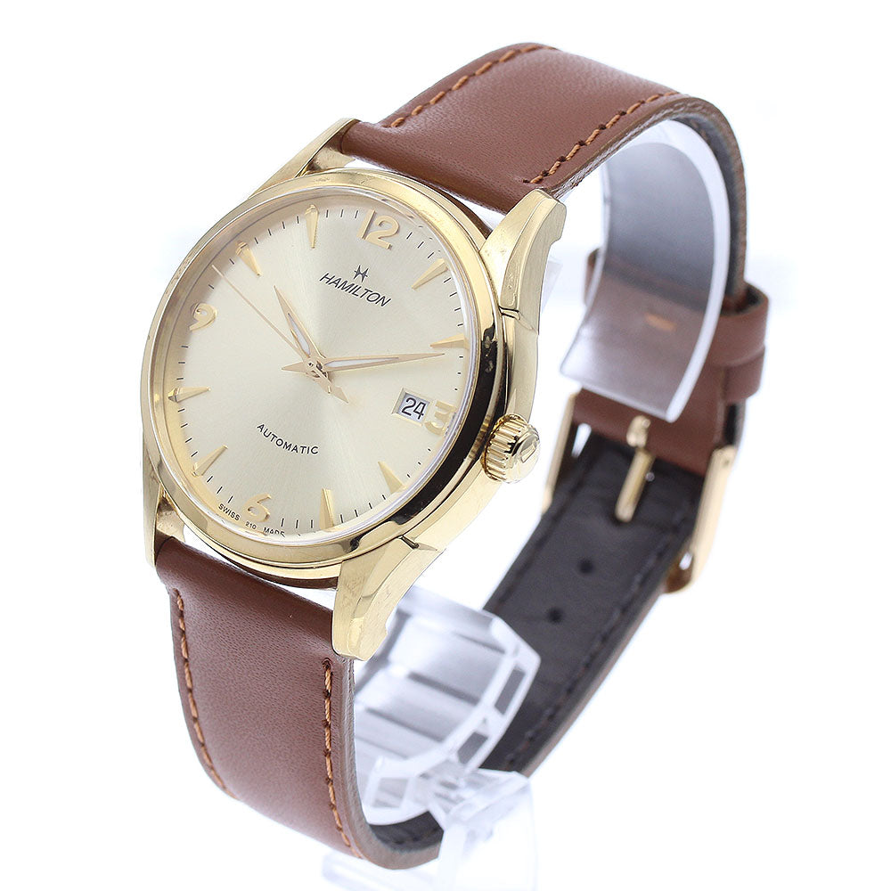 HAMILTON Jazzmaster Synomatic H384350 Date gold Dial Automatic Men's_879312